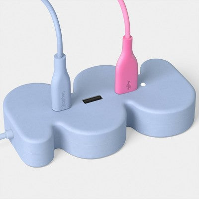 Novelty USB Hub - heyday Squiggle Peri-Blue