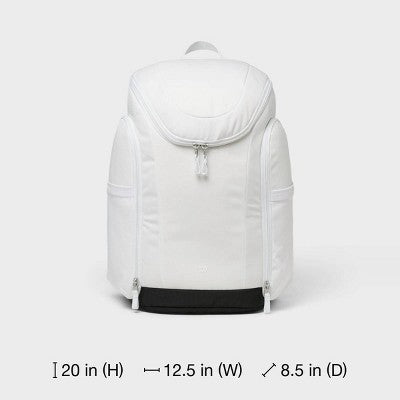 20" Sports Ball Bag Backpack - All In Motion White
