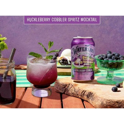 Waterloo Sparkling Water Huckleberry Cobbler Sparkling Water - 8pk/12 fl oz Cans
