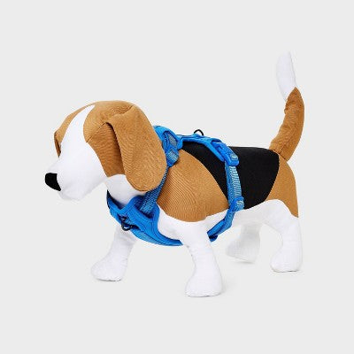 Reflective, Adjustable and Reinforced Stitching Comfort Dog Harness - S - Blue - Boots & Barkley