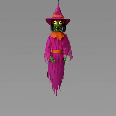 42" Light and Sound Witch Ghoul Halloween Decorative Prop - Hyde and EEK! Boutique