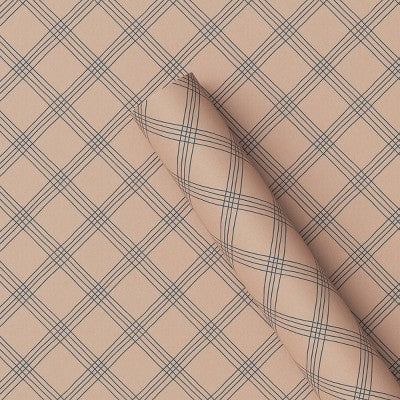 20 sq ft Plaid Christmas Gift Wrap Brown - Wondershop (LOCAL PICKUP ONLY)