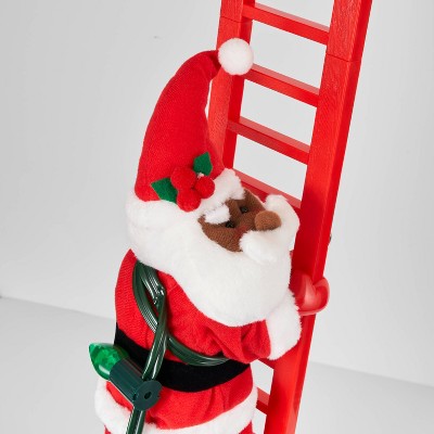 Large Climbing Santa Decorative Christmas Figurine Red - Wondershop (LOCAL PICKUP ONLY)