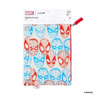 Yoobi Marvel Single Zip Binder Case Spider-Man Pattern, School Supplies