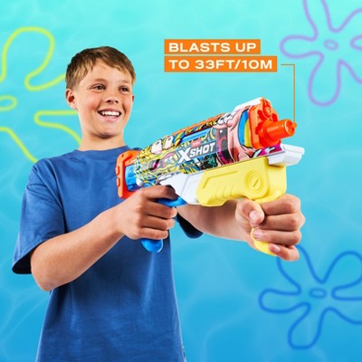 XSHOT Water Skins Fast Fill Hyperload Water Blaster - Sponge Bob