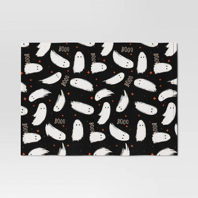 Halloween Ghosts Rectangle Placemat Black - Hyde & EEK! Boutique