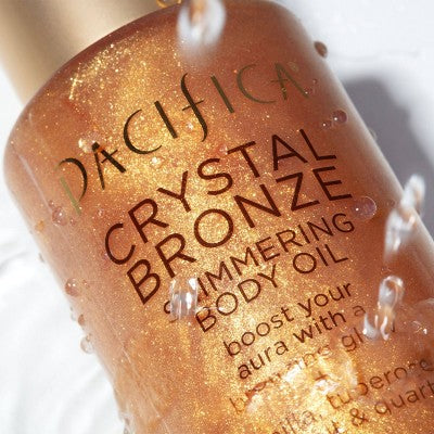 Pacifica Shimmering Body Oil - Crystal Bronze - 4 fl oz