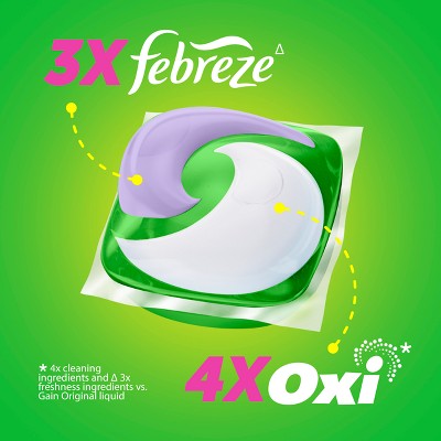 Gain Super Flings! Dewdrop Dream HE Deep Cleaning Concentrated Laundry Detergent Pods 25 Pacs - 35oz