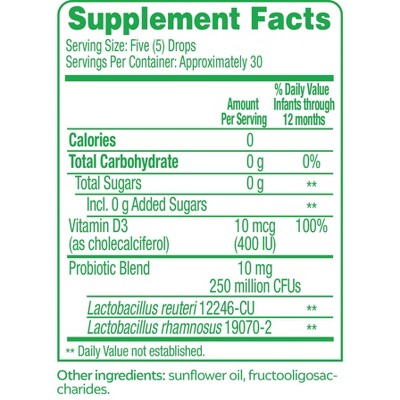 Culturelle Baby Colic + Soothing Probiotic Drops with Vitamin D