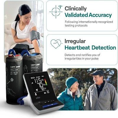 Braun ExactFit 3 Upper Arm Blood Pressure Monitor For Home Use - 2 Cuff Sizes