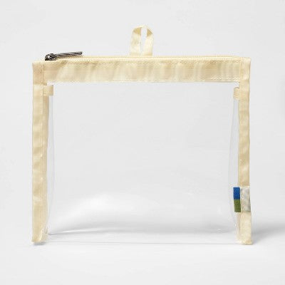 Clear Toiletry Bag Yellow - Open Story?
