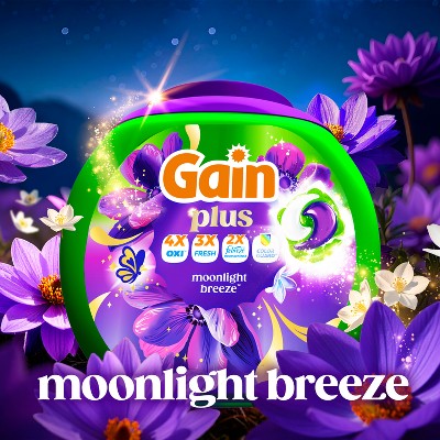 Gain Moonlight Breeze Super Flings Plus Laundry Detergents - 45ct