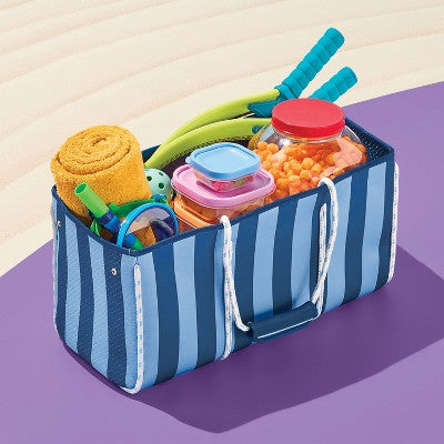 XL Beach Bag Blue Stripe - Sun Squad