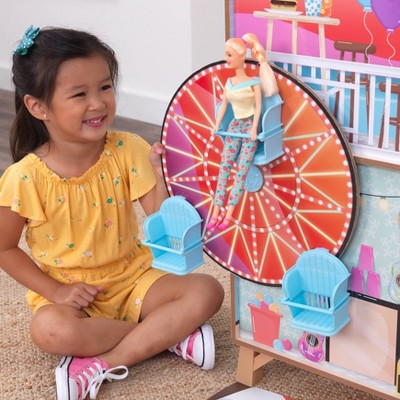 KidKraft Ferris Wheel Fun Beach House Wooden 360-Play Dollhouse with 19 Accessories (LOCAL PICKUP ONLY)