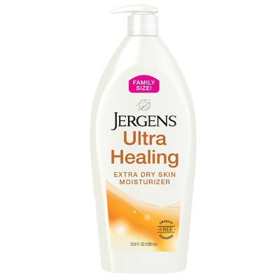 Jergens Ultra HealingHandandBody Lotionfor Extra Dry Skin- 33.8 fl oz?: Paraben-Free, Contains Vitamin E, Dye-Free