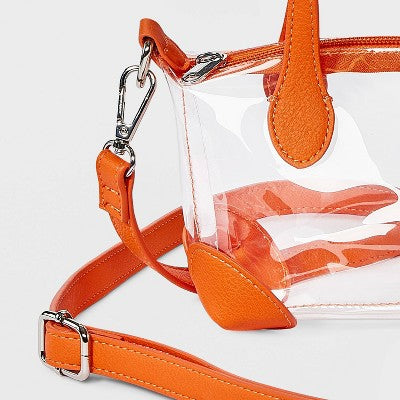 Game Day Clear Pouchette Crossbody Bag - Wild Fable Orange