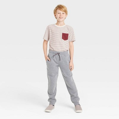 Boys' Fleece Jogger Pants - Cat & Jack Gray M