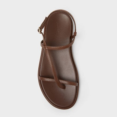 Women's Ivy Footbed Sandals - Universal Thread Chocolate 9
