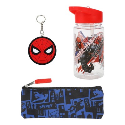 Spider-Man Kids' 15.5L 5pc Backpack Set with Lights - Black