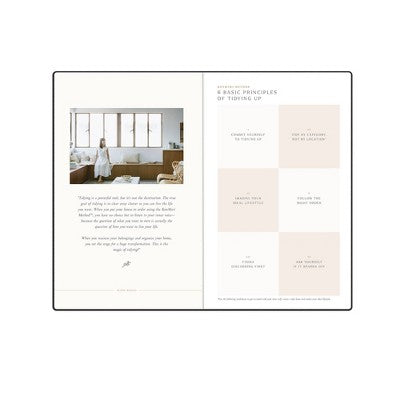 Marie Kondo for BlueSky 2025 Weekly/Monthly Planner 8.19"x5.16" Charcoal Fabric