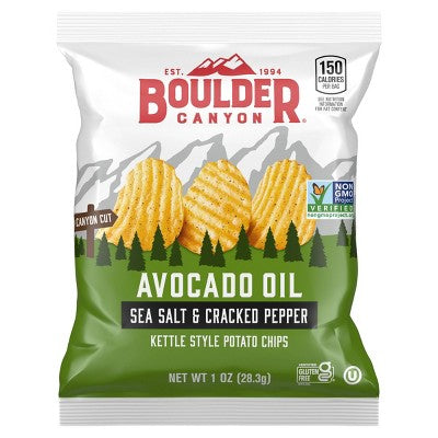 Boulder Canyon Kettle Style Potato Chips Variety Pack - 18oz/18ct
