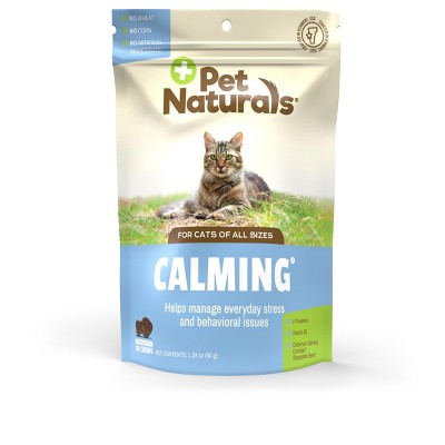 Pet Naturals Calming for Cats, Behavior and Anxiety Support Treat, Chicken Liver Flavor, 30 count