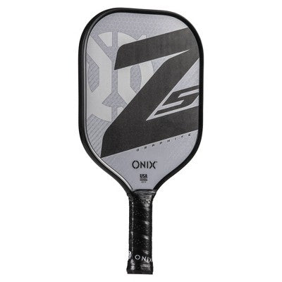 Onix 15.5'' Z5 Wide Body Pickleball Paddle - White: Graphite Core, 8.2 oz, 4" Grip