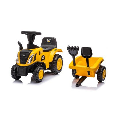 Best Ride on Cars CAT Tractor with Trailer Foot to Foot Riding Car