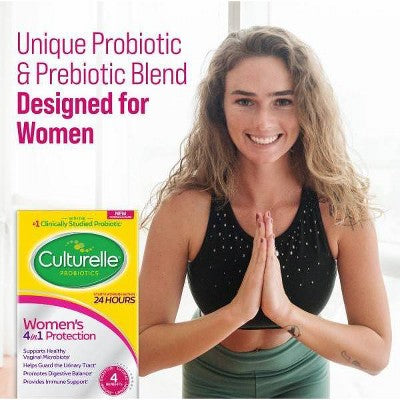 Culturelle Women's 4-in-1 Protection for Vaginal, Digestive and Immune Health Capsules - 50ct