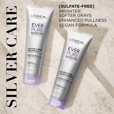 L'Oreal Paris EverPure Silver Care Shampoo for Gray Hair - 8.5 fl oz