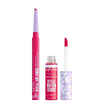 NYX Professional Makeup Bridgerton Royal Treasures Lip Kit - 03 Summer Fruit & Rumour Has It - 2pc