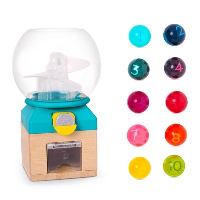 B. toys Rainbow Gumballs - Colors & Numbers Gumball Machine