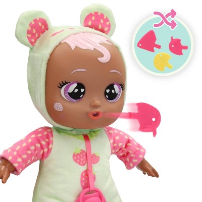 Cry Babies Meal Time Mindy: with Pink Hair, Purple Eyes, Plastic Material