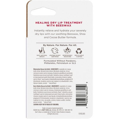 Burt's Bees Rescue Relief Watermelon + Berry Medley Lip Balm - 0.7oz