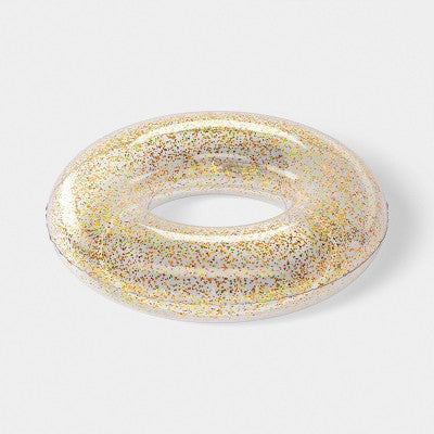 36" Glitter Pool Inner Tube - Sun Squad Gold