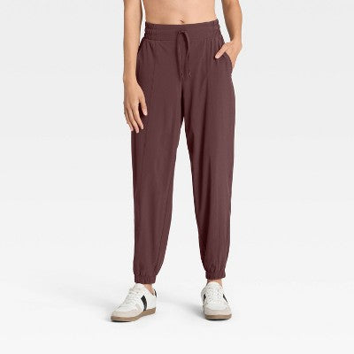 Women's Active Light Mid-Rise Joggers - All In Motion Brown XS