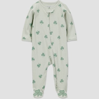 Carter's Just One You Baby Shamrock Sleep N' Play- Green 3M