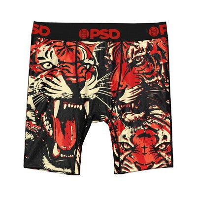 PSD Boys' 2pk Fury Kings Boxer Briefs Underwear - Red/Black XL