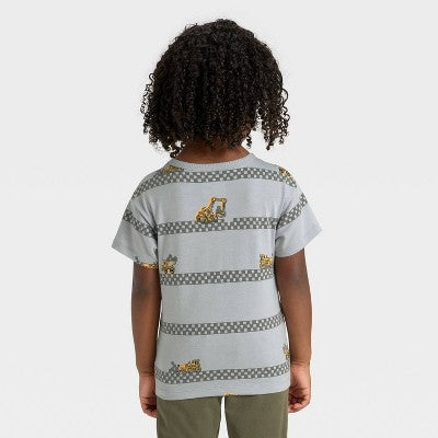 Toddler Boys' Short Sleeve Relaxed T-Shirt - Cat & Jack Gray 5T