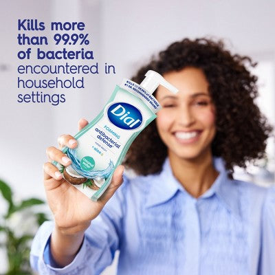 Dial Antibacterial Defense Foaming Hand Soap - Coconut Water - 10 fl oz