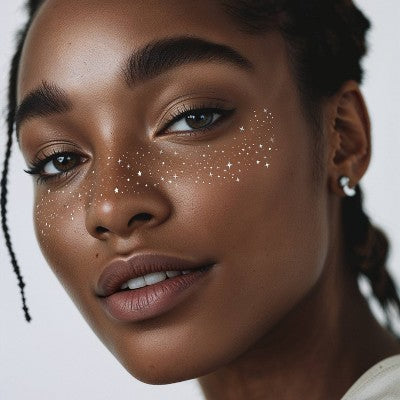Fazit Silver Glitter Freckle Makeup Patches