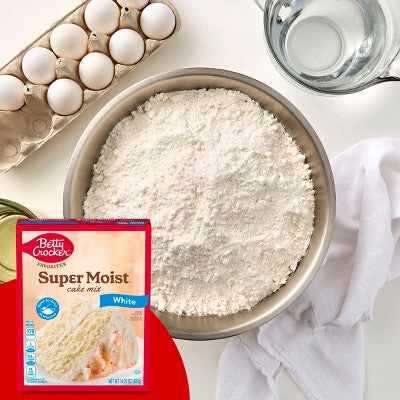 Betty Crocker White Super Moist Cake Mix - 14.25oz