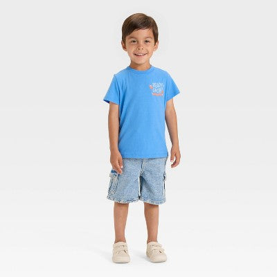 Toddler Boys' Ready to Grow T-Shirt - Cat & Jack Light Blue 3T