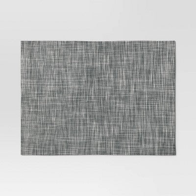 2pk Placemat Gray Vinyl - Threshold