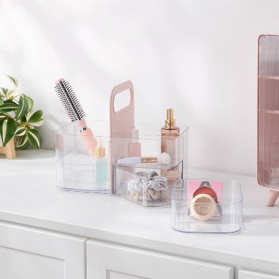 Cosmetic Vanity Makeup Caddy Pink - Brightroom