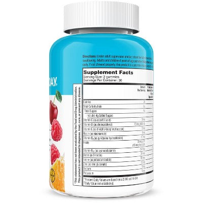 One A Day Kids' Multivitamin Gummies with Vitamin C, Immune Support - Assorted Fruit Flavors - 60ct