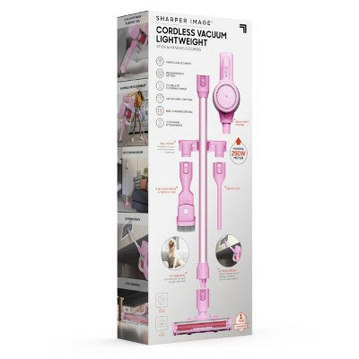 Sharper Image 2-in-1 Brushed Motor Cordless Stick and Handheld Vacuum Pink (LOCAL PICKUP ONLY)