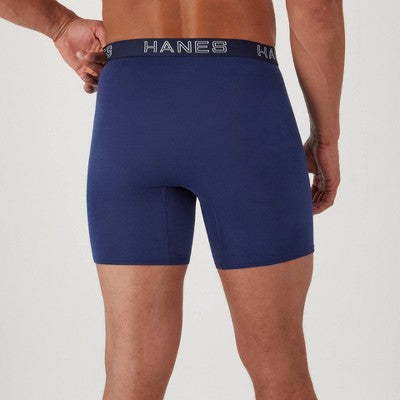 Hanes Premium Men's 3pk Comfort Flex Fit Boxer Briefs - Blue/Green M