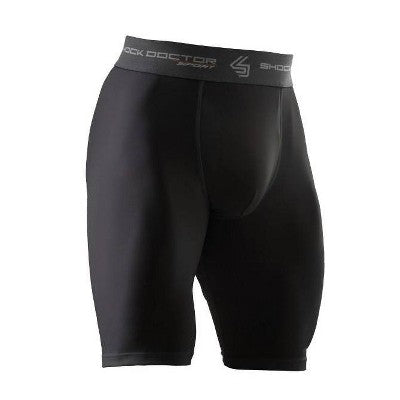 Shock Doctor Compression Shorts with Cup Adult - Black L