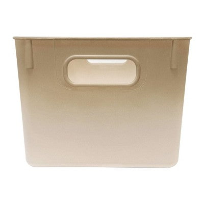 Isaac Jacobs 2pk 7"x8.11" Decorative Storage Ombre Bin Tan